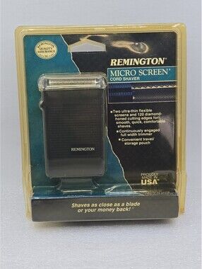 Vintage Remington Micro Screen Cord Shaver XLR-810BP Made In USA NOS